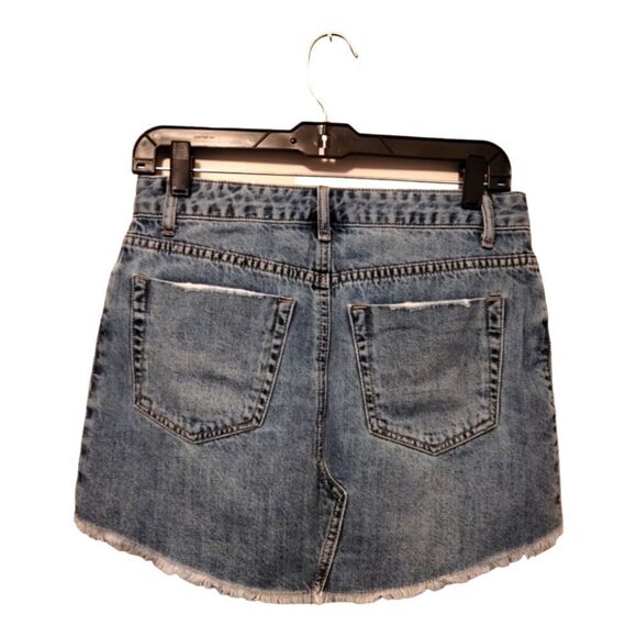 Vintage Vanilla Star Denim Mini Skirt - Picture 3 of 4